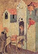 Pietro Lorenzetti Saint Humility Transports Bricks to the Monastery painting